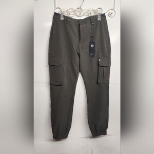 Fried Denim Dark Gray/green Sz 32/39 Cargo Jogger Pants